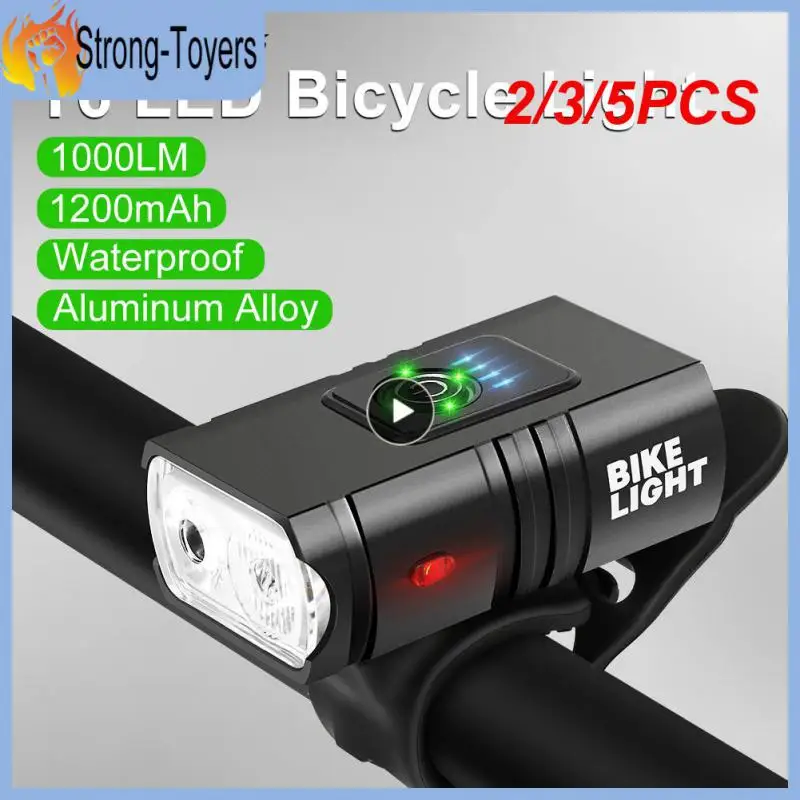

Bike Bicycle Light USB LED Rechargeable Set Mountain Cycle Front Back Headlight Lamp Flashlight 6Modes Headlight Bike Accessorie