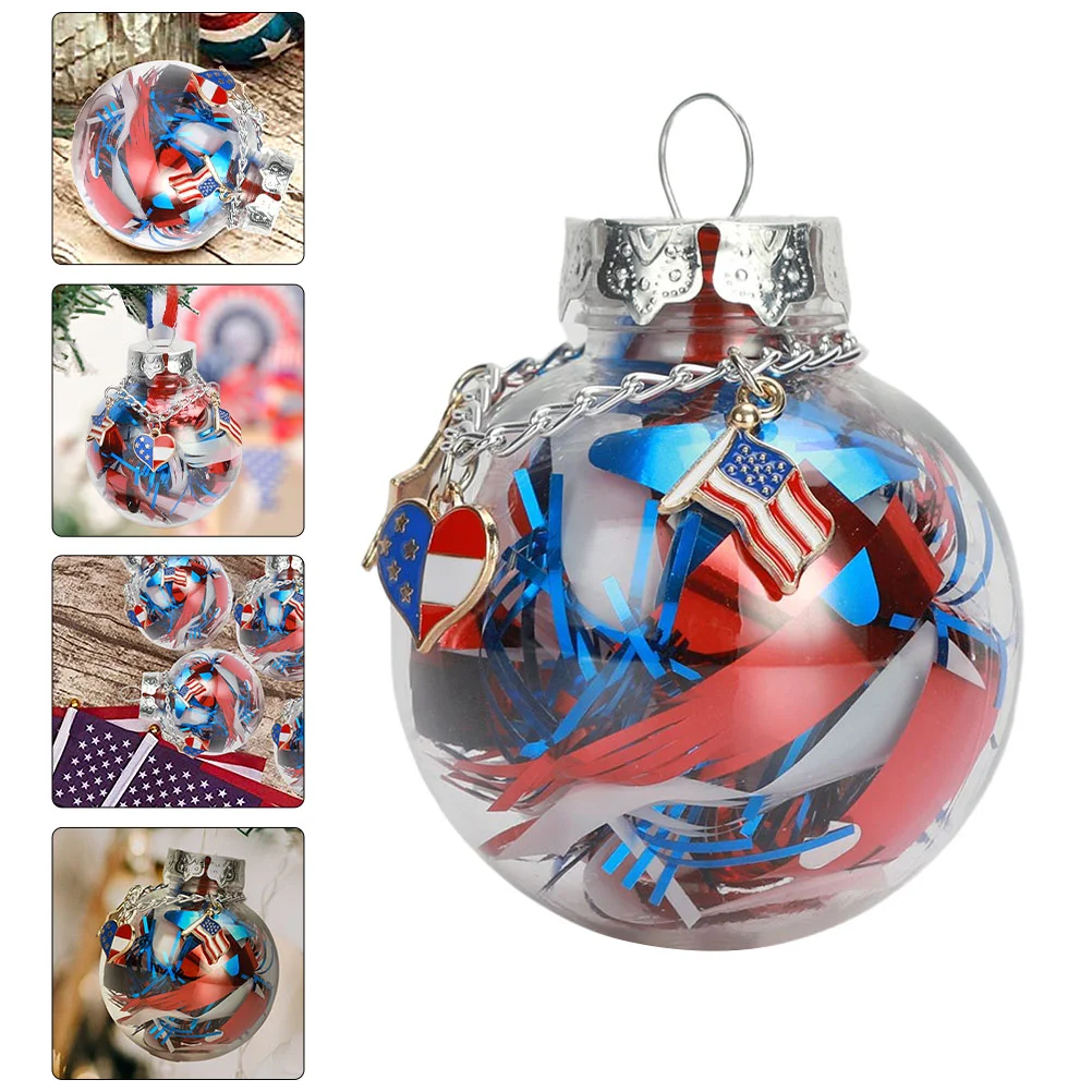 Decorative Ball Independence Day Adornment Hanging Ball Ornament Decorative Hanging Ball Independence Day Prop for Home