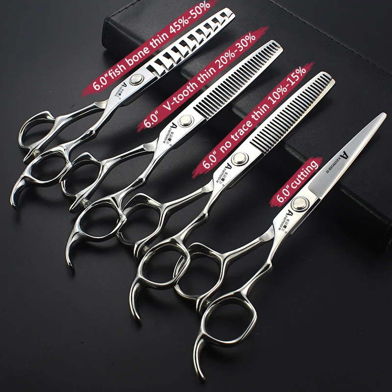 Профессиональные Парикмахерские ножницы Axemoore 6/6 5 дюймов набор парикмахерских