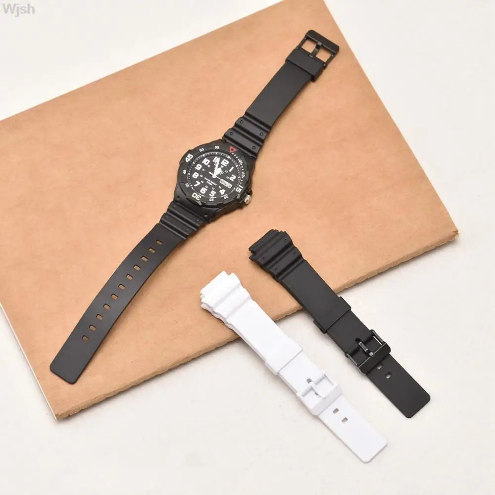

Resin Strap for Casio G-Shock MRW-200H Series 18mm Watch Band Transparent Silicone Wrist Bracelet браслеты для часов муж White