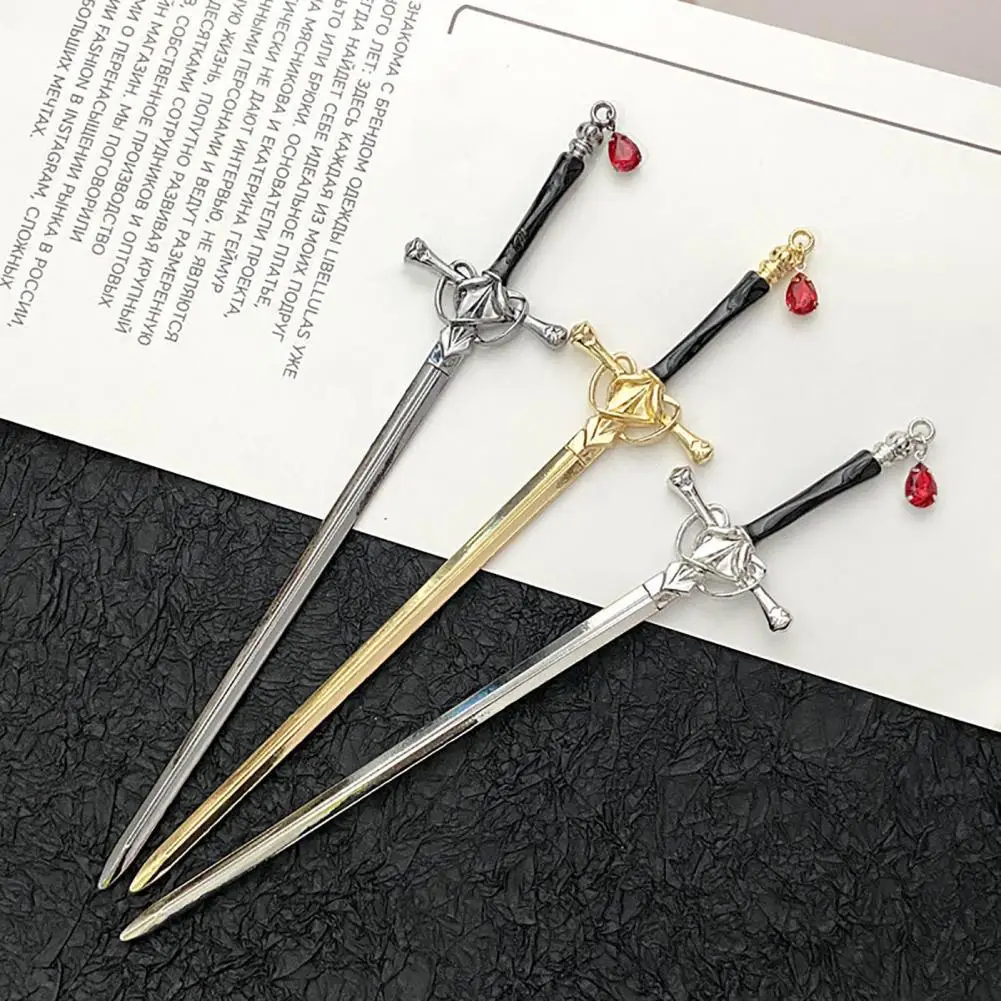 

Ladies Hairpin Ancient Sword- Bright Luster Plating Smooth Surface Chinese Anti Fall Hair Stick Hair Accessories Hair Jewelry