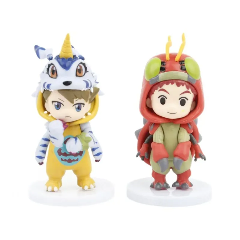 Фото Аниме Digimon Adventure Фигурка Игрушки Kawaii Цифровой Монстр Агумон Фигурка Милый Габумон ПВХ Модель Настольный Орнамент Подарок На День Рождения №5