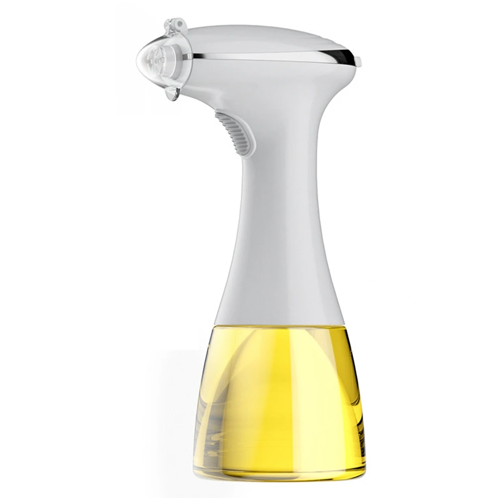 

USB Charging Electric Oil Spray Bottle Dispenser Cooking Soy Sauce Vinegar Storage Bottle for BBQ Oil Sprayer White