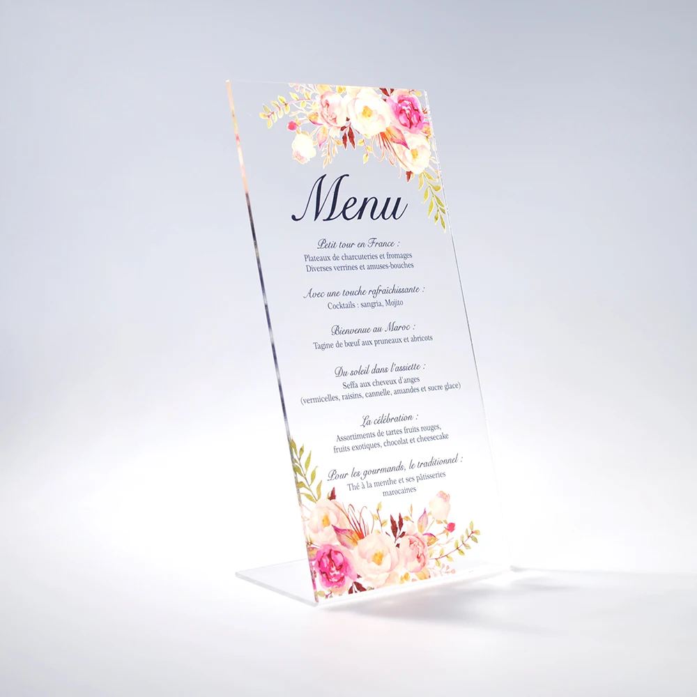 

Name Card Wedding and Wedding Menu Cards 10pcs Clear Acrylic Invitation Greeting Cards With Envelope for Invitations Customize