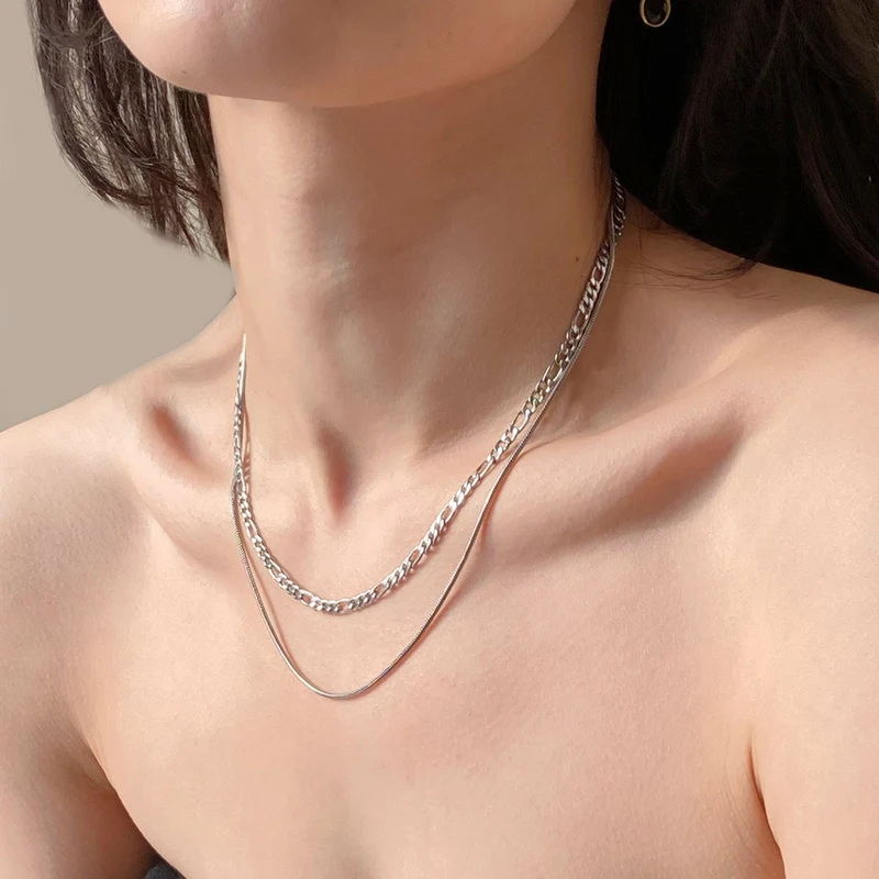 

Многослойное женское ожерелье из титана, в готическом стиле