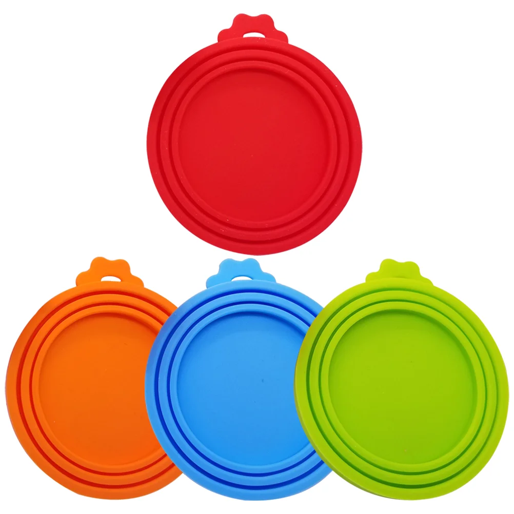 

Silicone Jar Lids Household Pet Food Covers Dog Can Cat Canned Goods Toppers Cans Universal