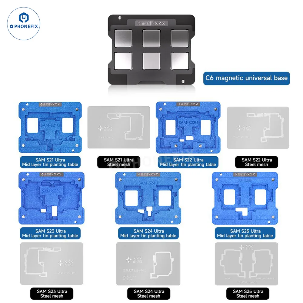 DIYPHONE Платформа для реболлинга Samsung S21-S25 Ultra