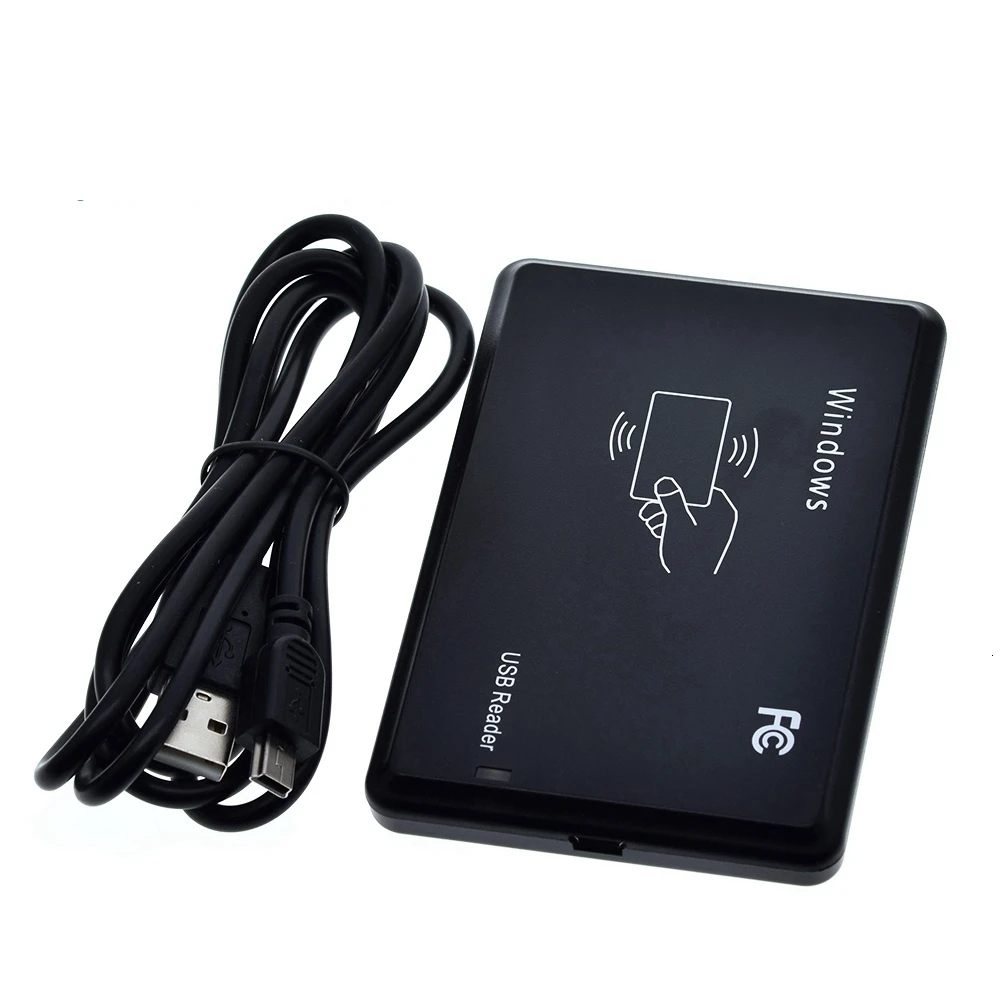 Фото 1/3 шт. USB-ридер RFID EM4100 TK4100 125 кГц, бесконтактный считыватель ID-карт, поддержка Windows и Linux №3
