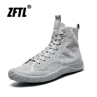zftl mens canvas shoes mens casual shoes couple models skate shoes motorcycle shoes vulcanized shoes 2022 new high top shoes