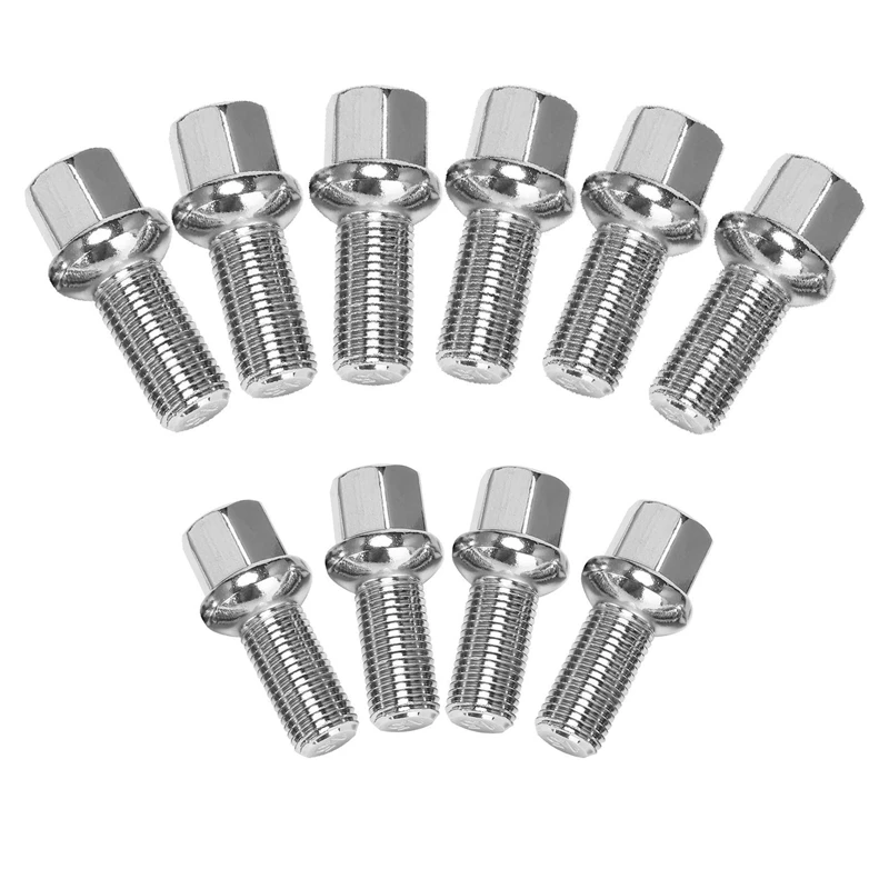 10 шт. хромированные шариковые гайки для крепления на колесо M1 5 28 мм хвостовик Porsche