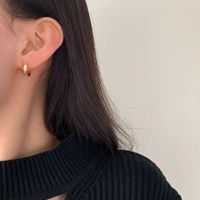 ladies personality small metal ear buckles simple versatile earrings earrings gifts