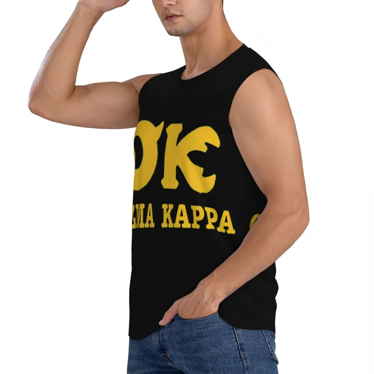 Фото Футболка без рукавов с принтом Squishy Oozma Kappa OK для мужчин, повседневные майки в стиле хип-хоп, пляжные майки для отдыха №5