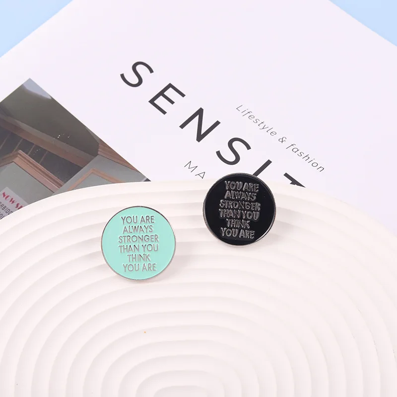 

Геометрический круглый дизайн для электронной коммерции, эмалированная булавка в виде алфавита, значки на лацкан, ювелирные изделия, подарок, забавный, милый