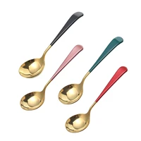 korean chopsticks spoon 2pcs cutlery set stainless steel childrens school tableware home golden dinnerware kitchen utensils