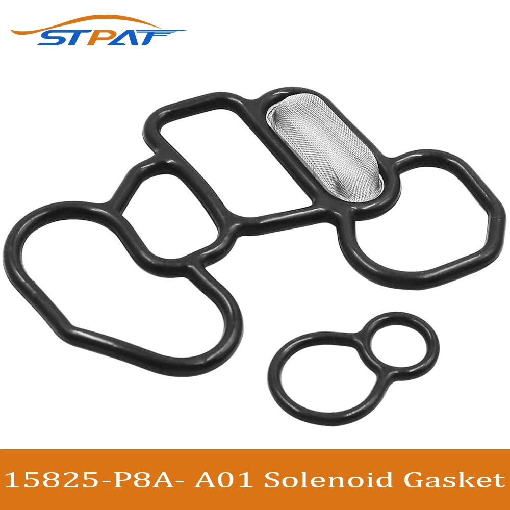 

STPAT 2PCS 15845-R70-A01 Head Cylinder Valve Solenoid Gasket Set 15815-R70-A01 For Honda 15815R70A01 15845R70A01 VTEC Gaskets