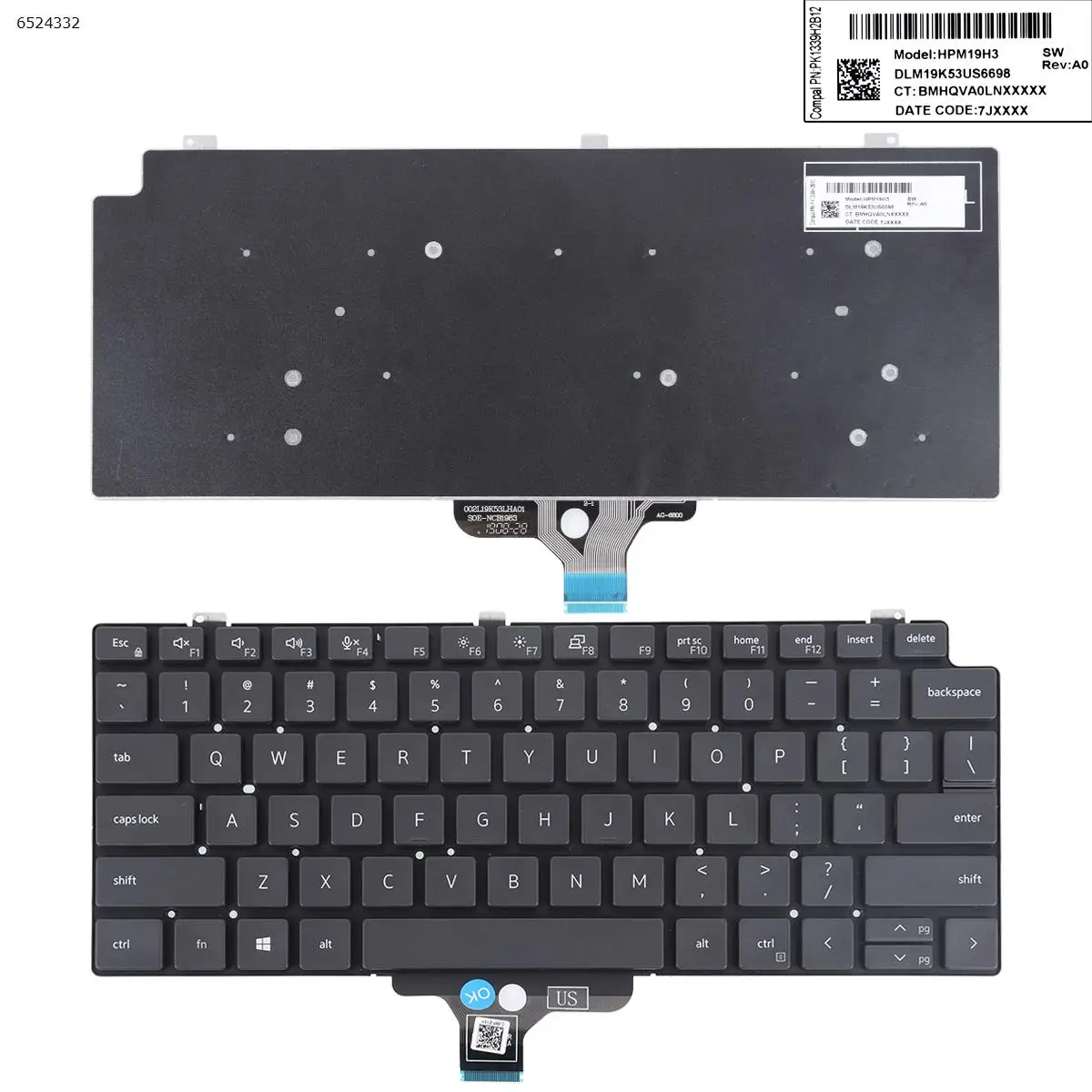 

Клавиатура для ноутбука DELL Latitude E6320 E6330 E6420 E6430 E5420 E5430 E6220 E6230 E5420M E6430S xt3 E6440, Черная