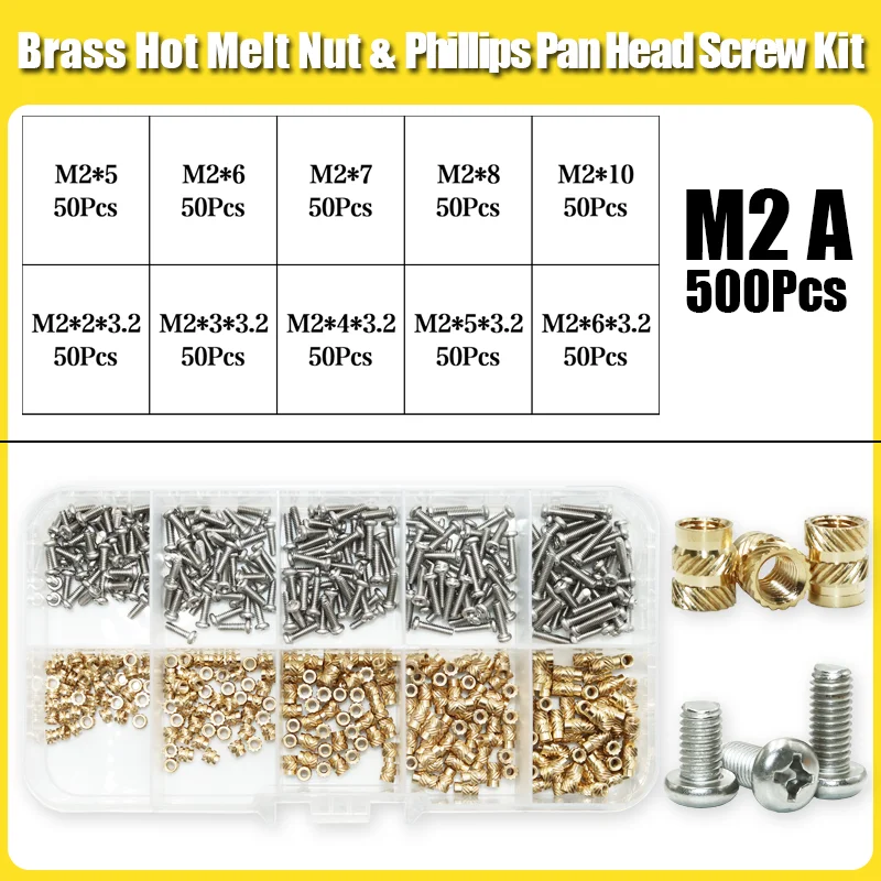 

Латунные гайки и винты М2 М3 М4