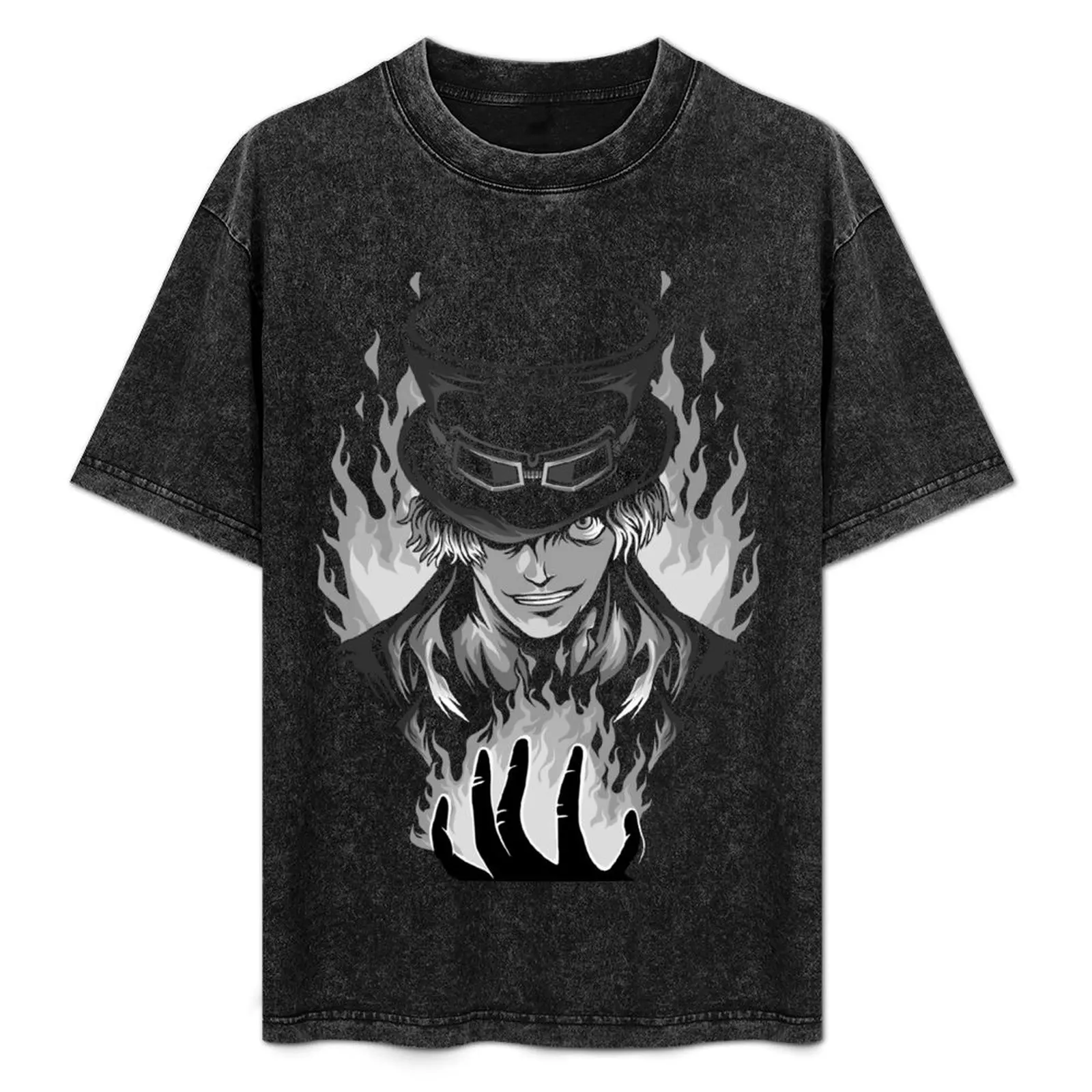 Футболка Sabo Fire Burn винтажные футболки тяжелые графическая футболка милые топы