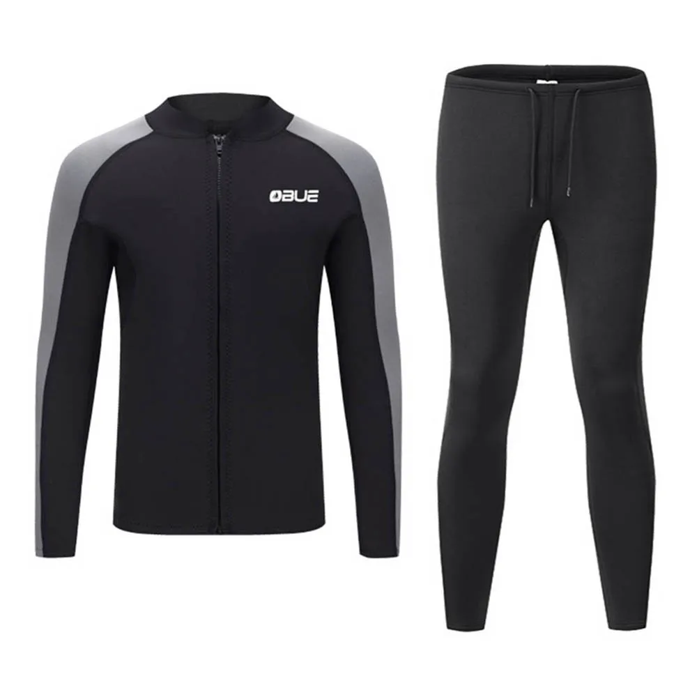 

New 2MM Neoprene Men's Diving Jacket Split Long Sleeve Snorkeling Swimming Surfing Jacket Warm Sunscreen Water Sports Diving Top