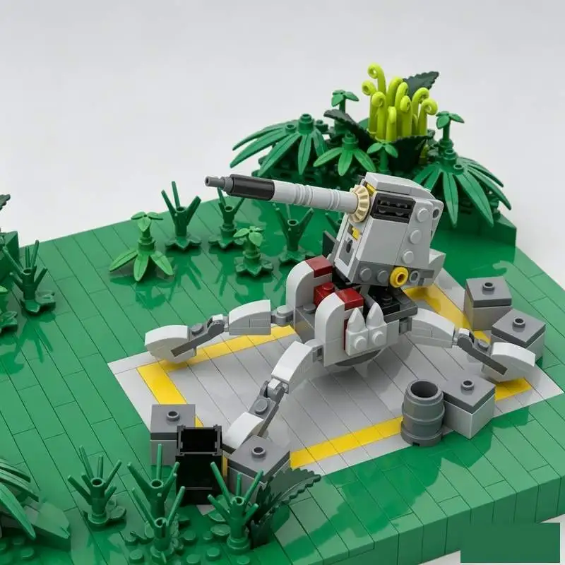 Фото Конструктор MOC «Битва в джунглях» из 749 деталей: Архитектурная модель, развивающая игрушка для сборки, коллекционный подарок №3
