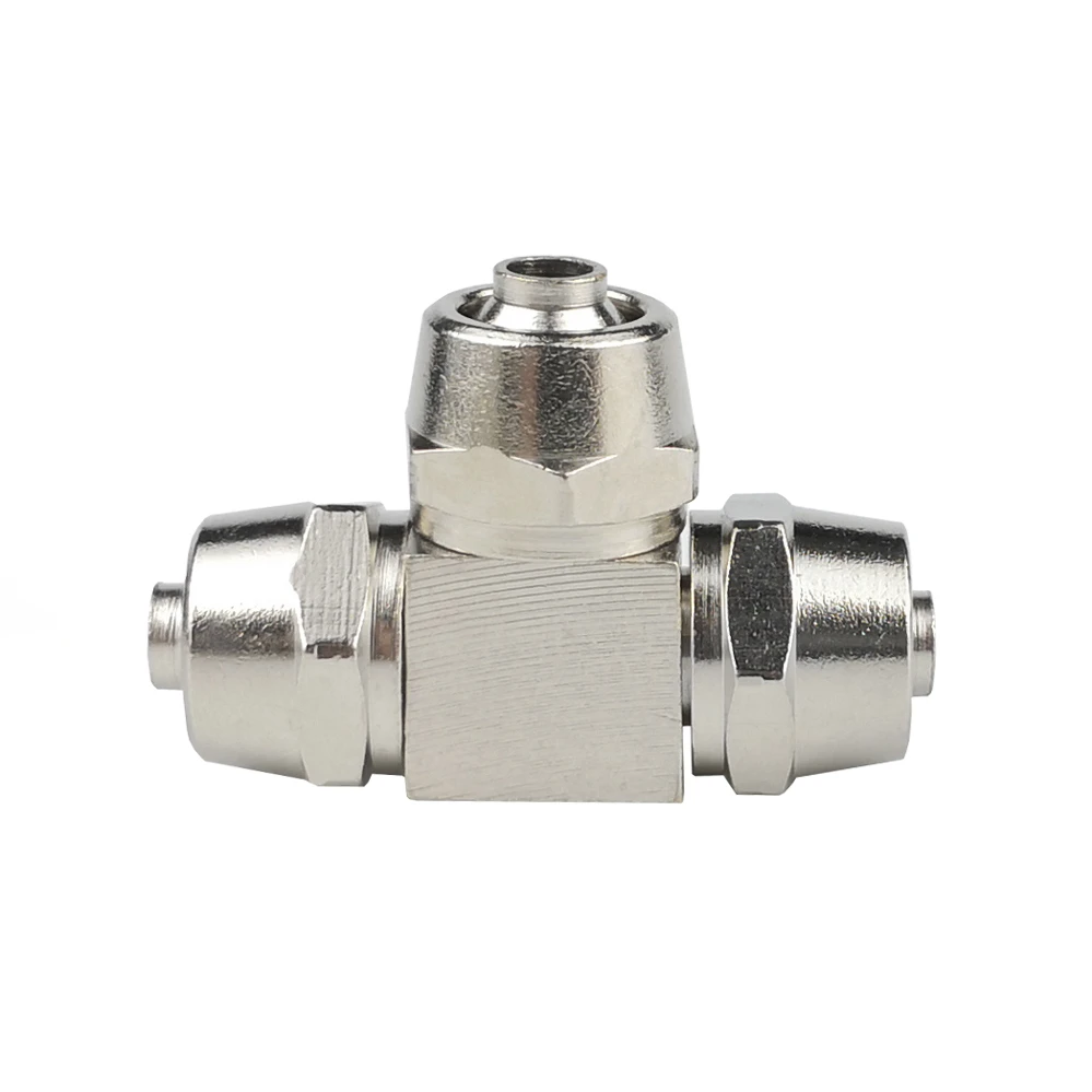 

Quick Twisting Joint PEG Reduing Pneumatic Fitting 4-16mm Fit Hose Connector Pneumatic Fitting T Type Nickel Plated Brass