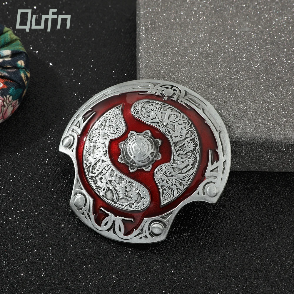 

Game Dota 2 Immortal Champion Shield Key Chain Car Keychains Aegis of Champions Metal Keyring Jewelry Gifts For Women Men