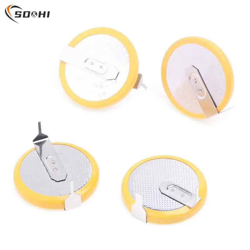 

2 шт./партия, перезаряжаемые литиевые батареи LIR2032 2032 3,6 В с паяльными ножками