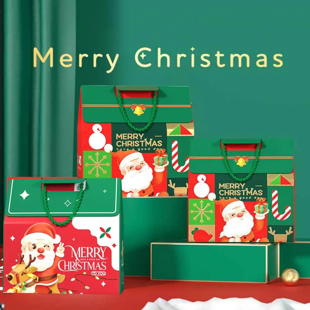 

Практичный мультяшный Рождественский элемент Рождественская Подарочная коробка Рождественская упаковочная сумка износостойкая для хранения