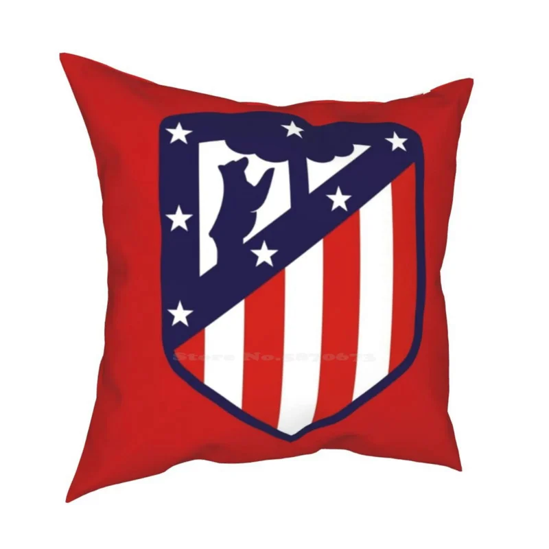 

De Madrid Fashion Sofa Throw Pillow Cover Pillowcase Football Club Soccer Spain De Wanda Metropolitano Red Whites Los Indios