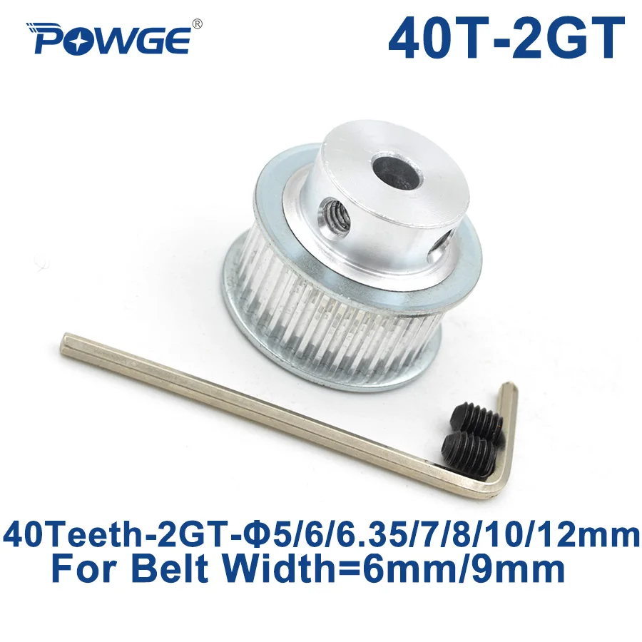 

POWGE 40 зубьев 2GT алюминиевый шкив ГРМ