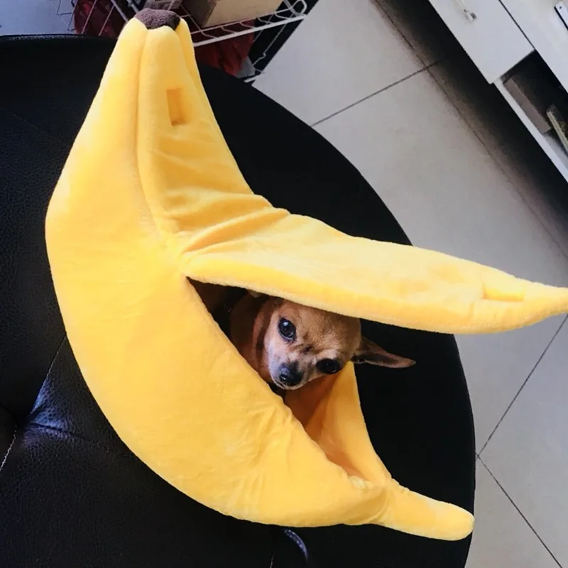 

Funny Banana Cat Dog Bed Mat Kennel Doggy Puppy Cushion Sofa Warm Durable Portable Pet Basket Dogs Cushion Cats Supplies