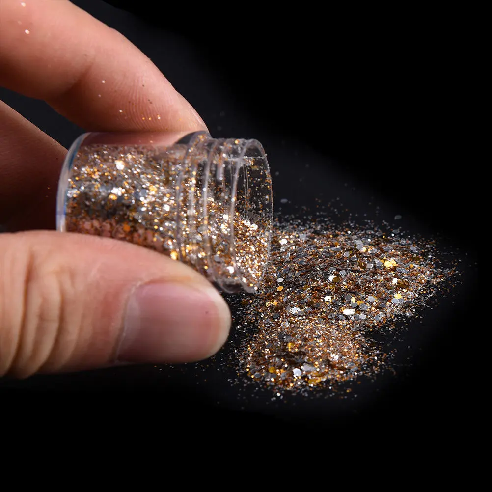 Глиттер для дизайна ногтей, 1 банка/коробка, 10 мл, розовый, розовый ...