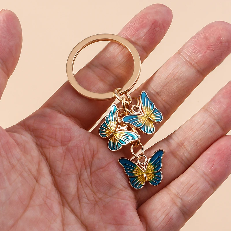 Aihua 30 стилей новые красочные эмалевые животные бабочки брелок для женщин девушек