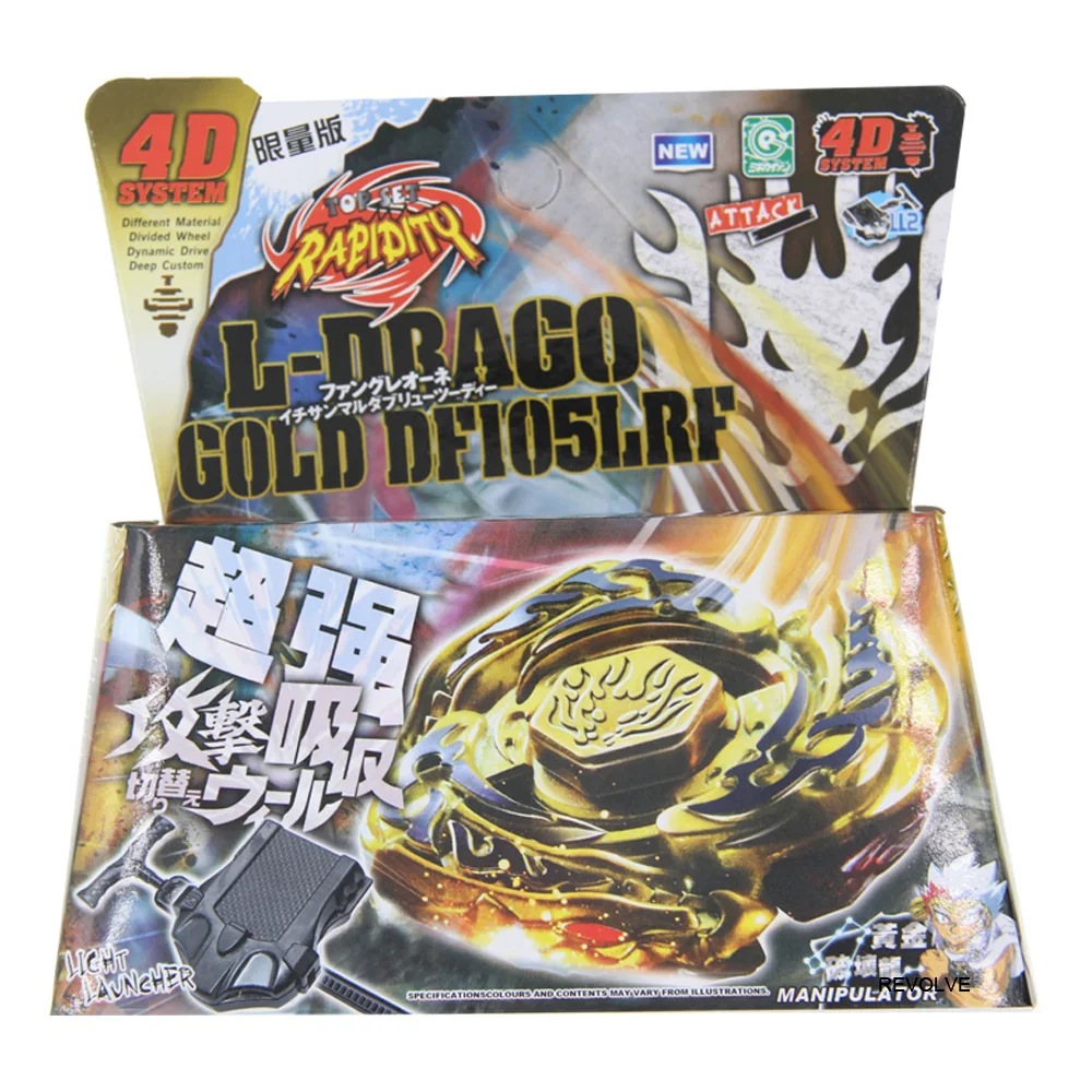 

B-X TOUPIE BURST BEYBLADE Spinning Top Metal Fusion Rapidity Gold L Drago Destructor Destroy DF105LRF destructer Armored