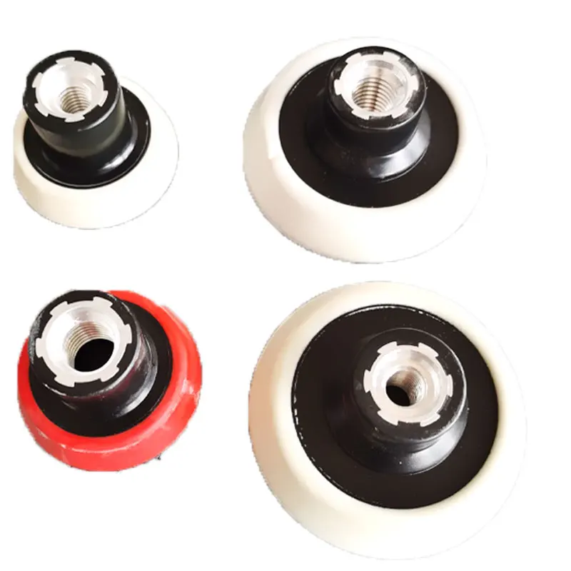 

M10/M14/ 5/8 ''Rotary Polisher Backup Platform Self Adhesive Hook and Loop Back Plate for Soft Edge Polishing Pad