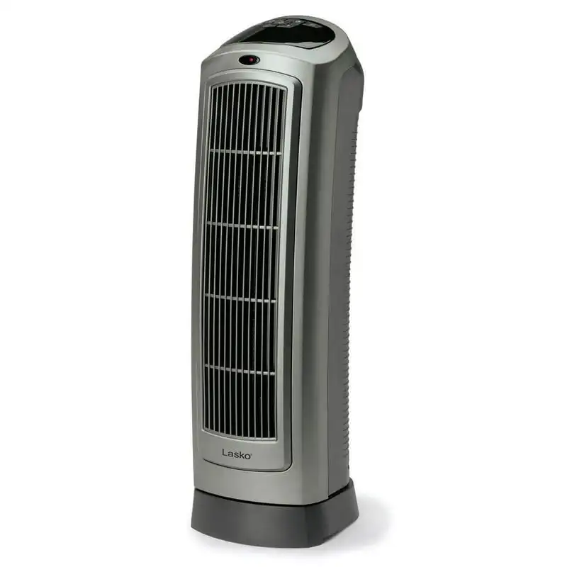 

Oscillating Ceramic Tower Space Heater with Remote, 5538,Gray | New Fireplace fan Thermoelectric fan
