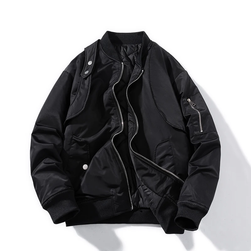 winter jacket men Bomber parkas couple Cotton Thick streetwear Casual Autumn varsity jacket women Stand Collar Military coats