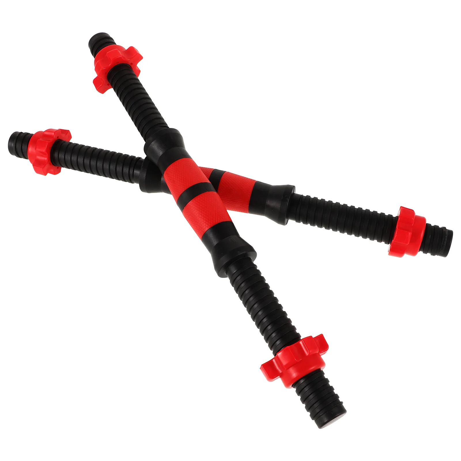 2pcs 40cm Dumbbell Bars Handles Weight Lifting Spinlock Collar Set with 4pcs Nuts for Gym Barbells Streng