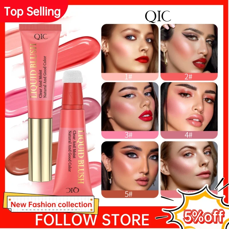 

1 PCS Face Liquid Blusher Natural Cream Cheek Eye Tint Peach Blush Makeup Multi-use Stick Contour Blush Brighten Cheek Cosmetic