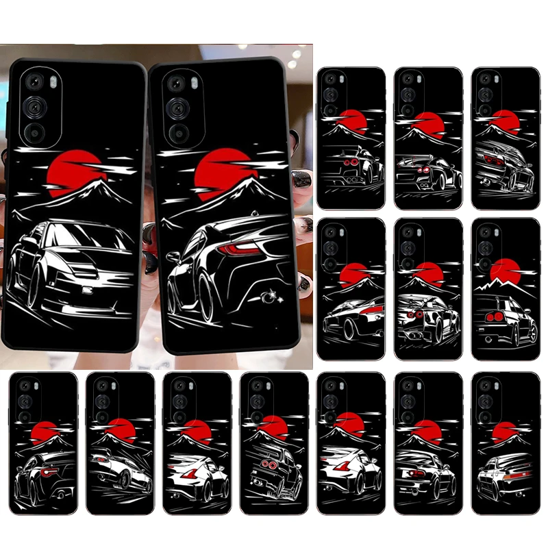 

JDM Sport Car Phone Case for Moto E22i E22 E32 E40 E20 Edge X30 20 Lite 20Pro 30 Neo Ultra Fusion E7Power E7 E6 Plus