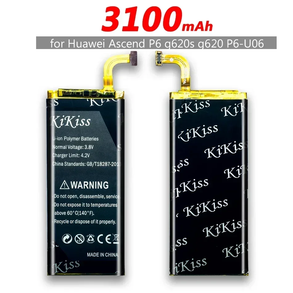 Бесплатный инструмент 3100 мАч HB3742A0EBC аккумулятор для Huawei Ascend P6 P6-U06 P6-c00 P6-T00/Ascend G6 G620