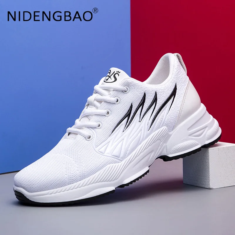 2022 Running Shoes For Men Sneakers Fashion Flying Woven Breathable Anti Skid Outdoor Gym Jogging Sports Shoes Athletic Trainers