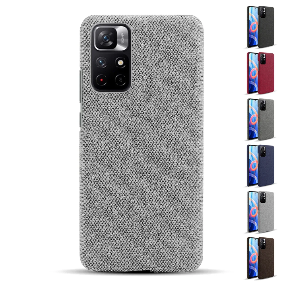 

Case For Xiaomi Redmi Note 11 10S 11 Pro Max Cloth Texture Fit Phone Cover for Redmi 9 9A K40 Pro Note 9T Pro Cover Coque Funda