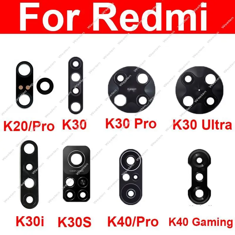 Задняя задняя камера стеклянная линза с клейкой наклейкой клей для Xiaomi Redmi K20 K20Pro