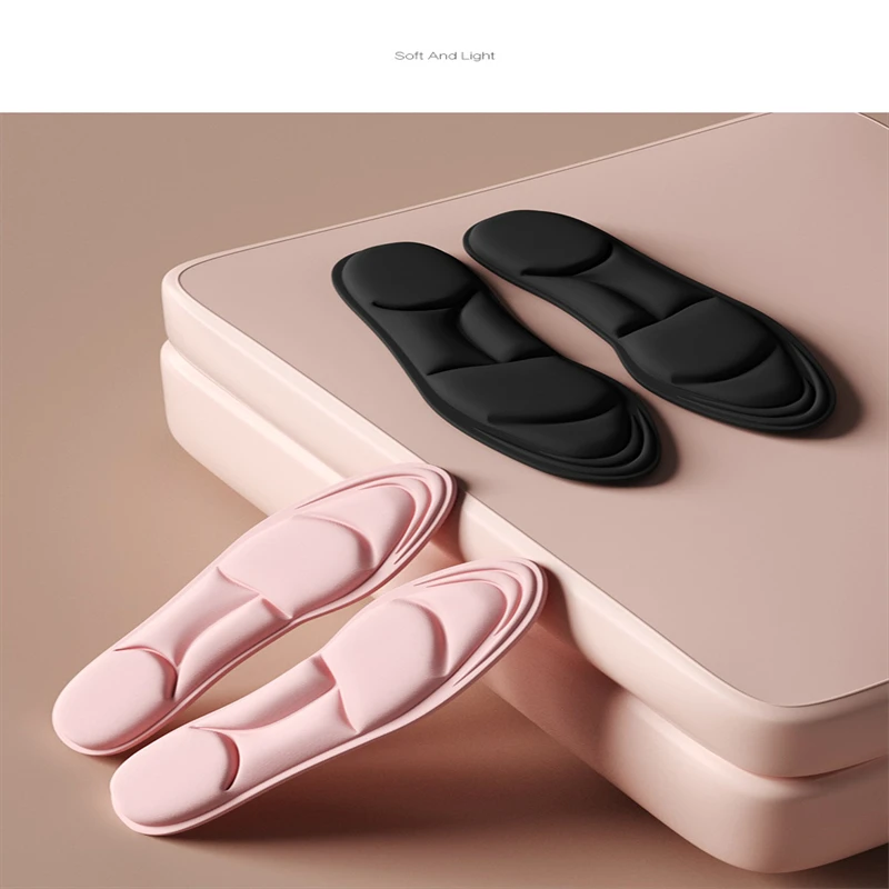 Memory Foam 5D Sport Insoles for Shoes Women Men Deodorant Breathable Cushion Running Insoles For Feet Care Orthopedic Insoles