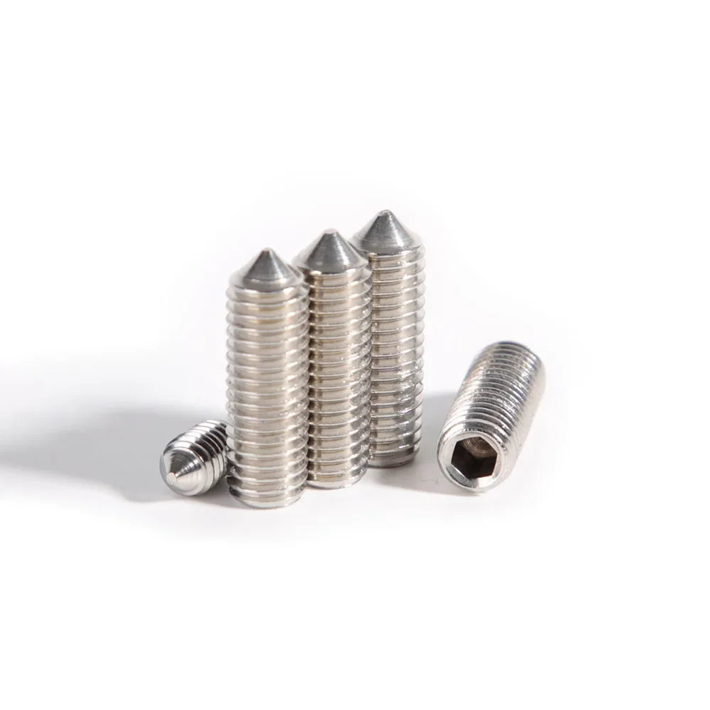 M3 M4 M5 M6 M8 M10 M12 DIN914 Нержавеющая сталь 304 Шестигранная шестигранная головка Конусная