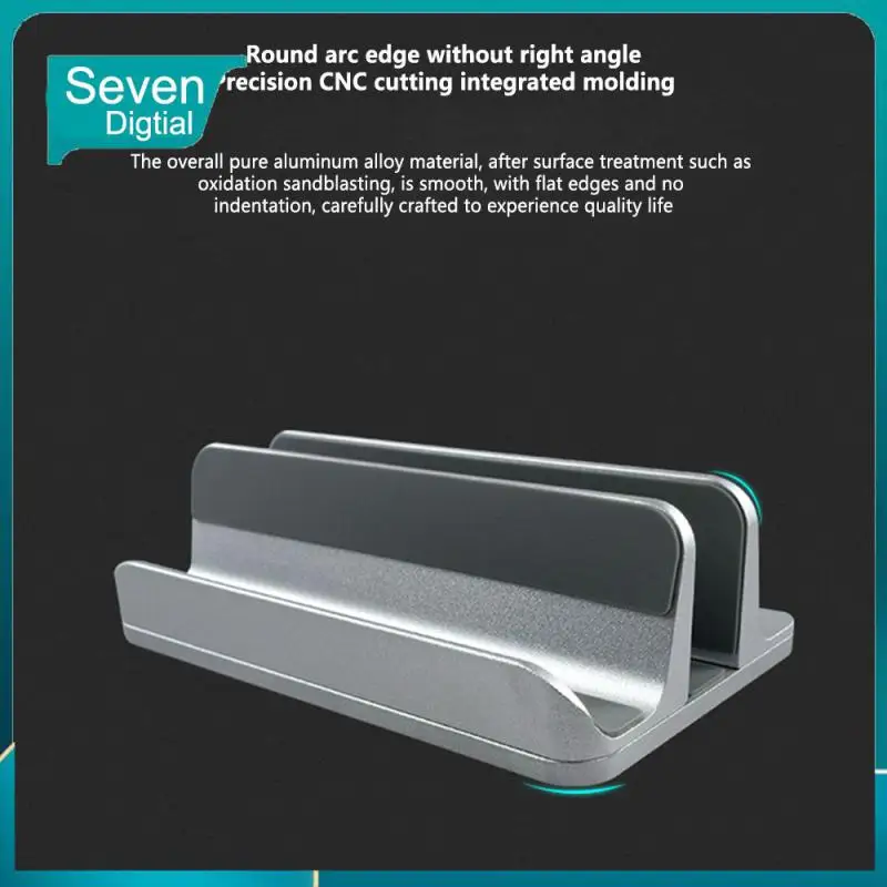 

Table Laptop Shelf General Purpose Holder Anti-scratch Multi-function Notebook Storage Bracket 1 Pcs Portable Laptop Base Silver