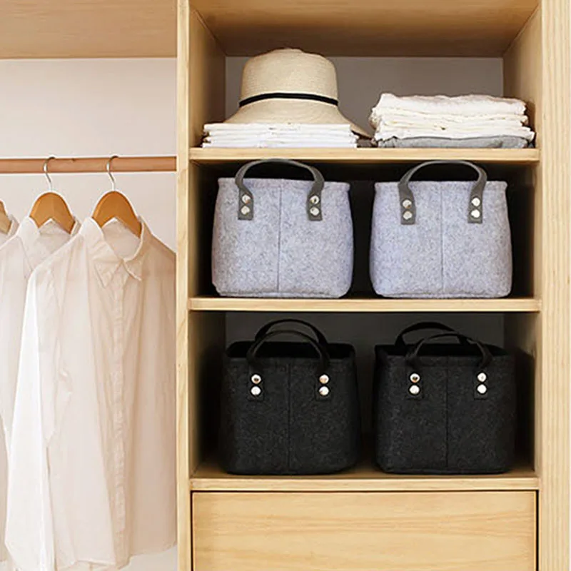 Большой домашнее хранилище корзина с ручкой складной шкаф органайзер для одежды