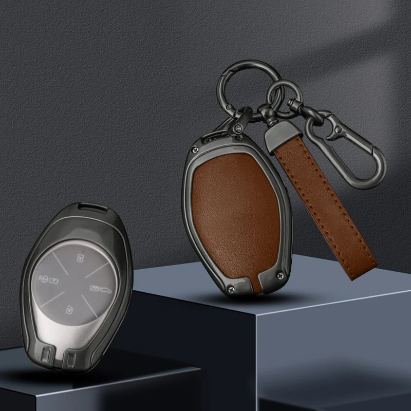Кожаный чехол для автомобильного ключа из цинкового сплава Xiaopeng xpeng p7 p7i p5 g3 g3i g9 g6