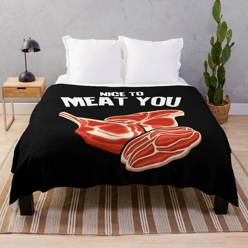 Одеяло Nice to Meat You Keto Carnivore Paleo милое одеяло в клетку для пикника